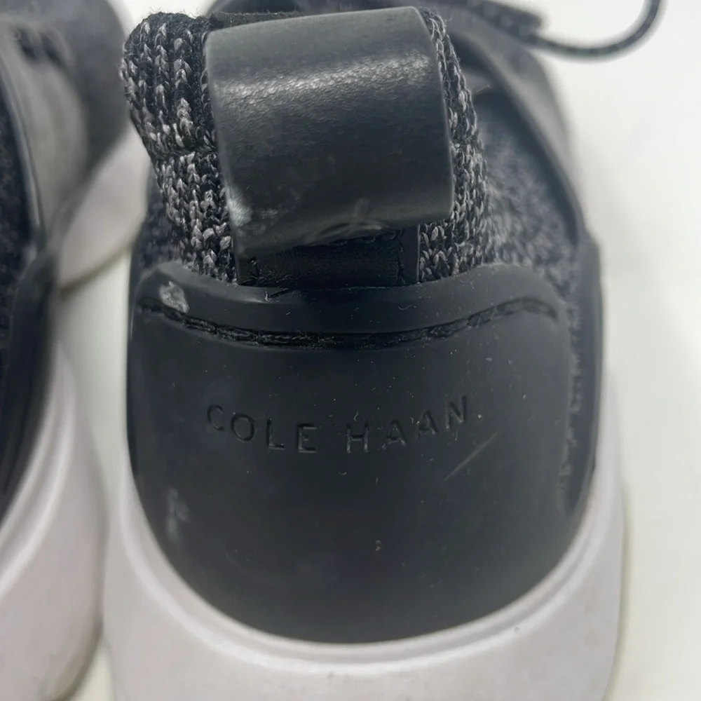 Cole Haan Zerogrand Black White Knit Sneakers Size 6 Excellent Condition